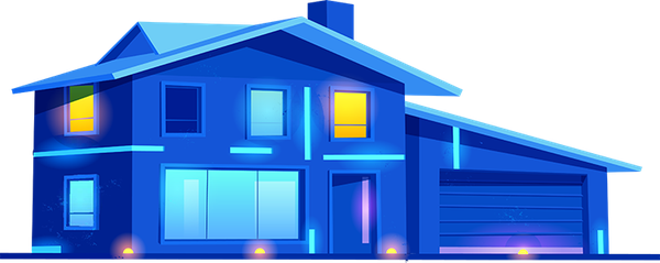 Haus mit Glasfaseranschluss bis in die Wohnung